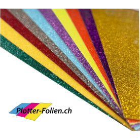 Siser Glitzer Flexfolien Set 10 Bögen à 30cm x 50cm