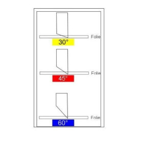 Plottermesser Typ Roland Schneidewinkel 30° - 45° - 60°